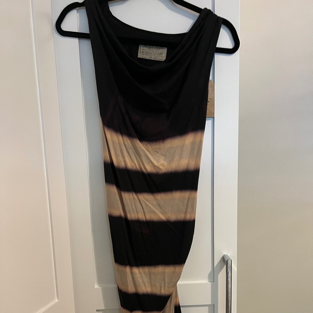 All Saints Backless Striped Dress